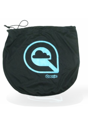 Cookie Black Drawstring Helmet Bag